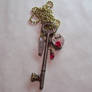 Antique Key with Blood Crystal