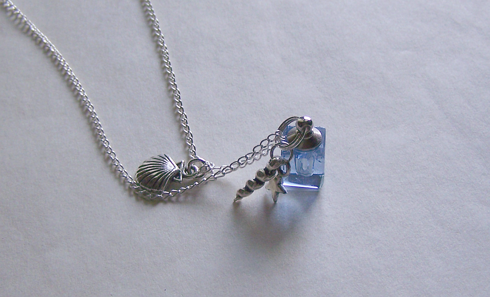 Blue Glass Crystal Pendant