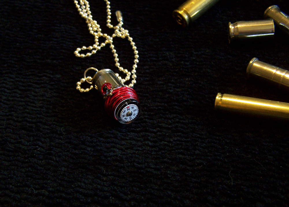 Compass Bullet Pendant