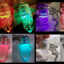 Color Changing LED Quartz Crystal Pendant