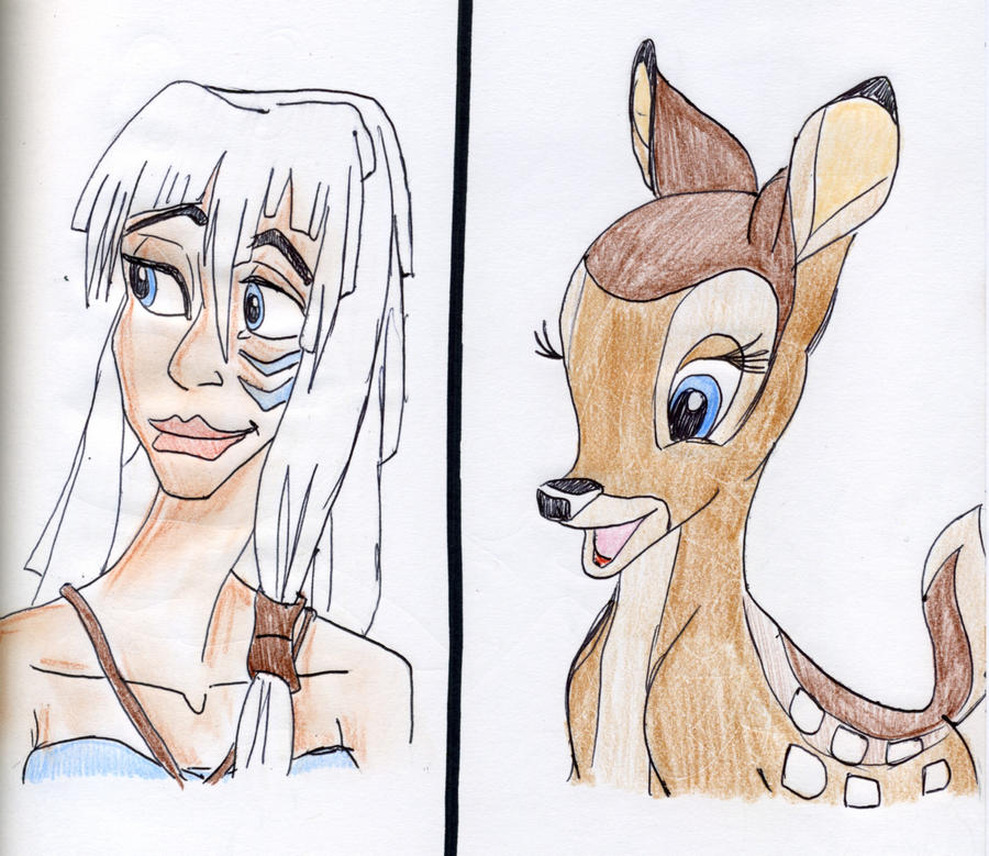 Faline Deviantart DL-Kida+Faline by giuliadrawsstuff on DeviantArt