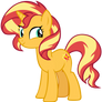 Sunset Shimmer Smiling Cutely