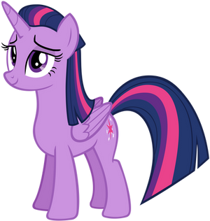 Twilight Sparkle Smiling Sweetly (Folded Mane)