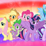 The Mane Seven and Spike 2