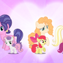 The Cutie Mark Crusaders and their Mothers