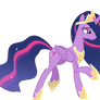 Queen Twilight Sparkle Leans in for a Hug