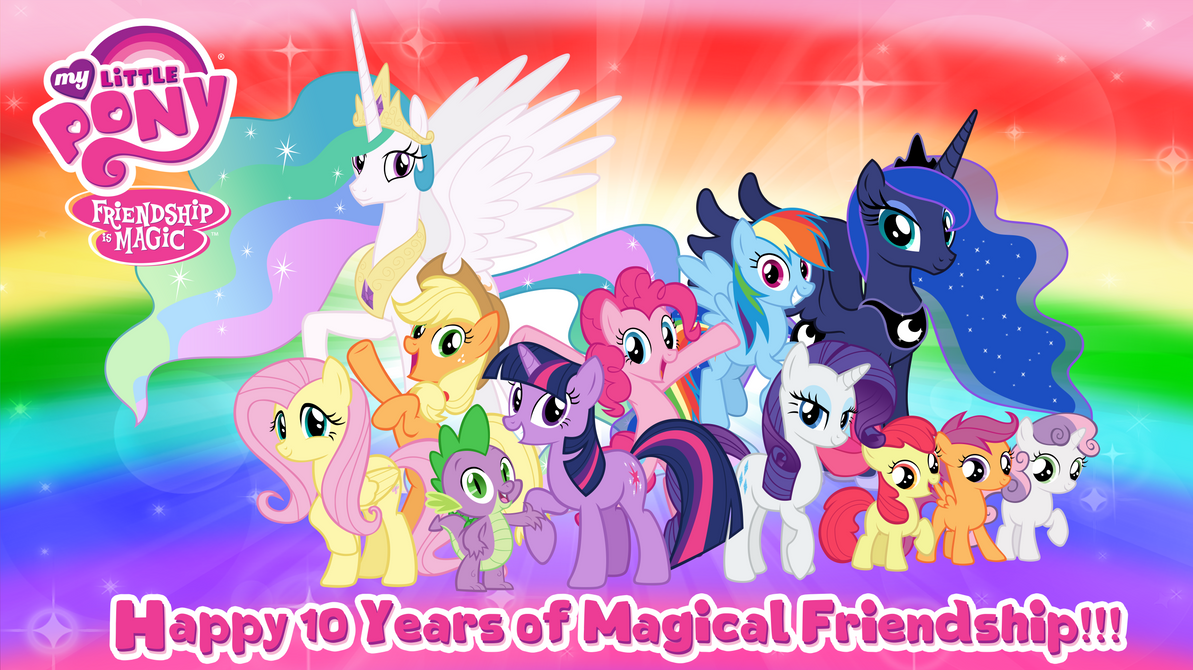 12 Years of My Little Pony: Friendship is Magic by AndoAnimalia on ...