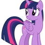 Twilight Sparkle being shined on
