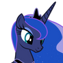 Princess Luna smiling down at you