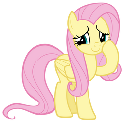 Fluttershy flattered cutely