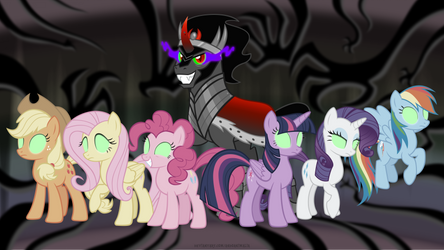 King Sombra has enslaved the Mane Six by AndoAnimalia