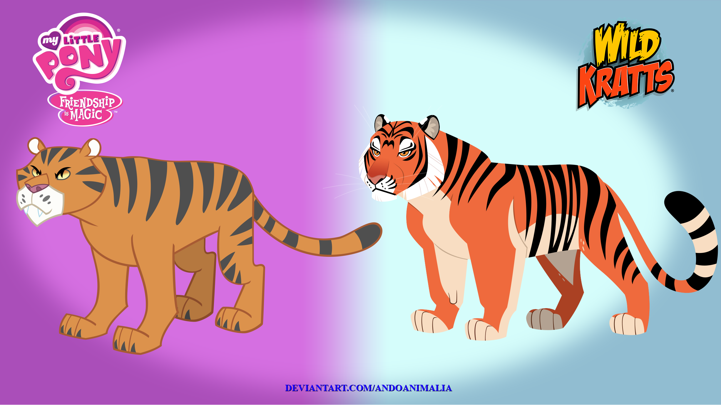 Mlp Comparisons My Little Pony-Wild Kratts Comparison - Tiger by AndoAnimalia on DeviantArt