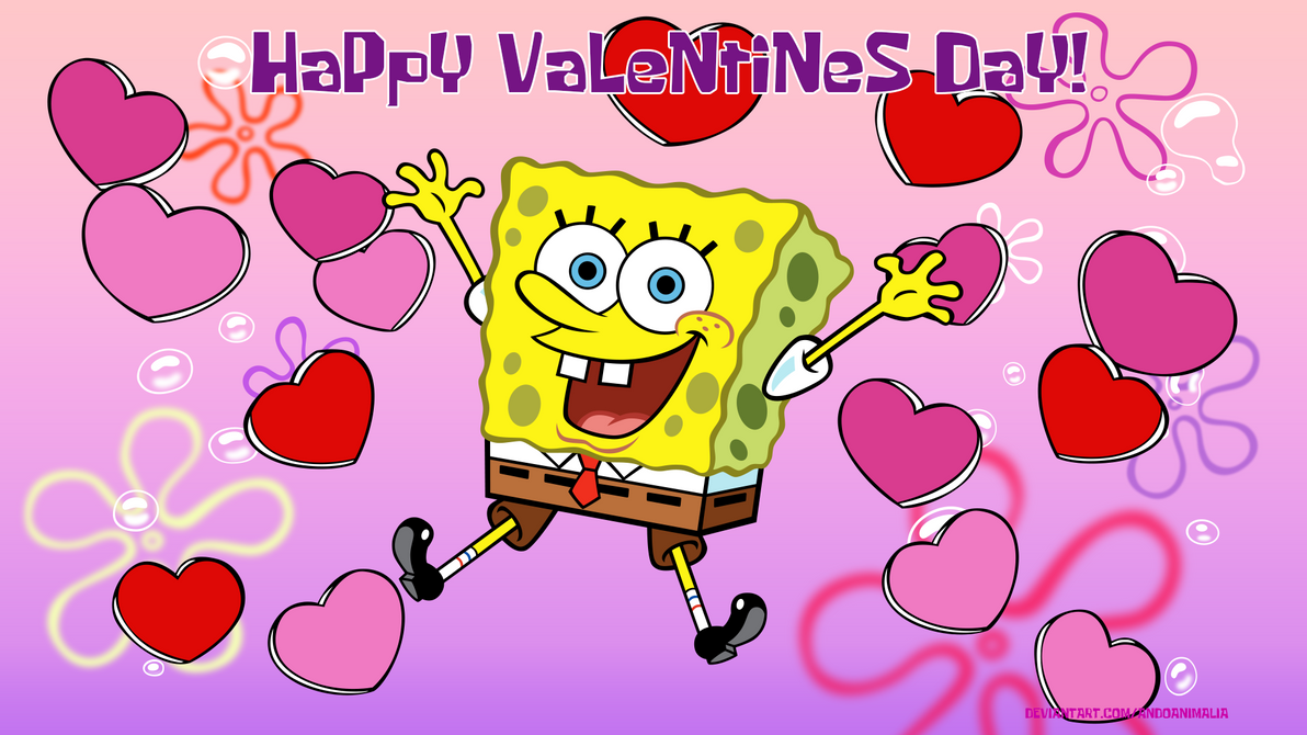 Valentimes Sponge SpongeBob SquarePants Valentine's Day by AndoAnimalia on DeviantArt