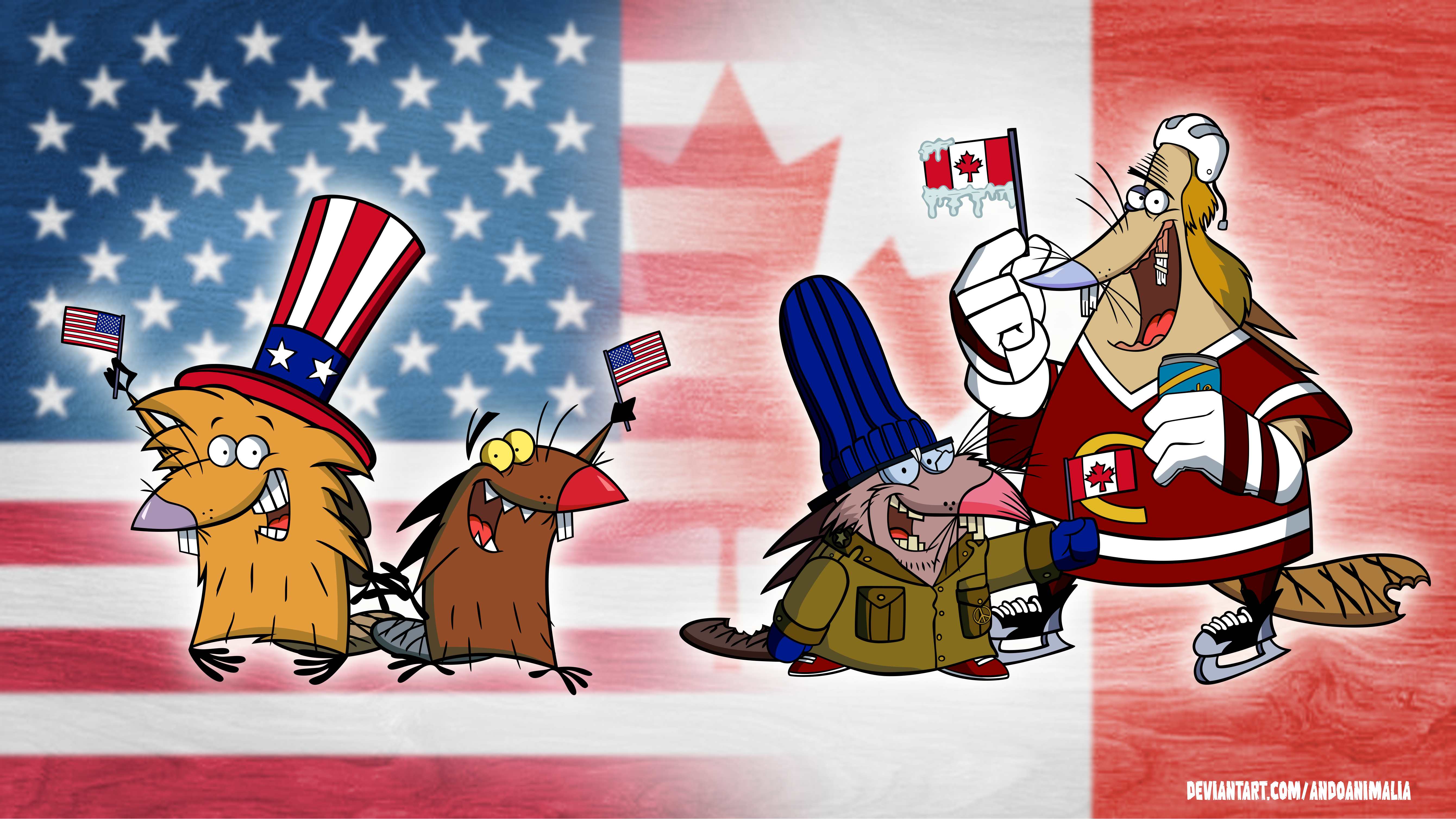 Canadian Beaver Vs. Russian Beaver The Angry Beavers of America and Canada by AndoAnimalia on DeviantArt