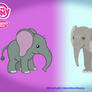 MLP:FIM-Wild Kratts comparison - Elephant Calf