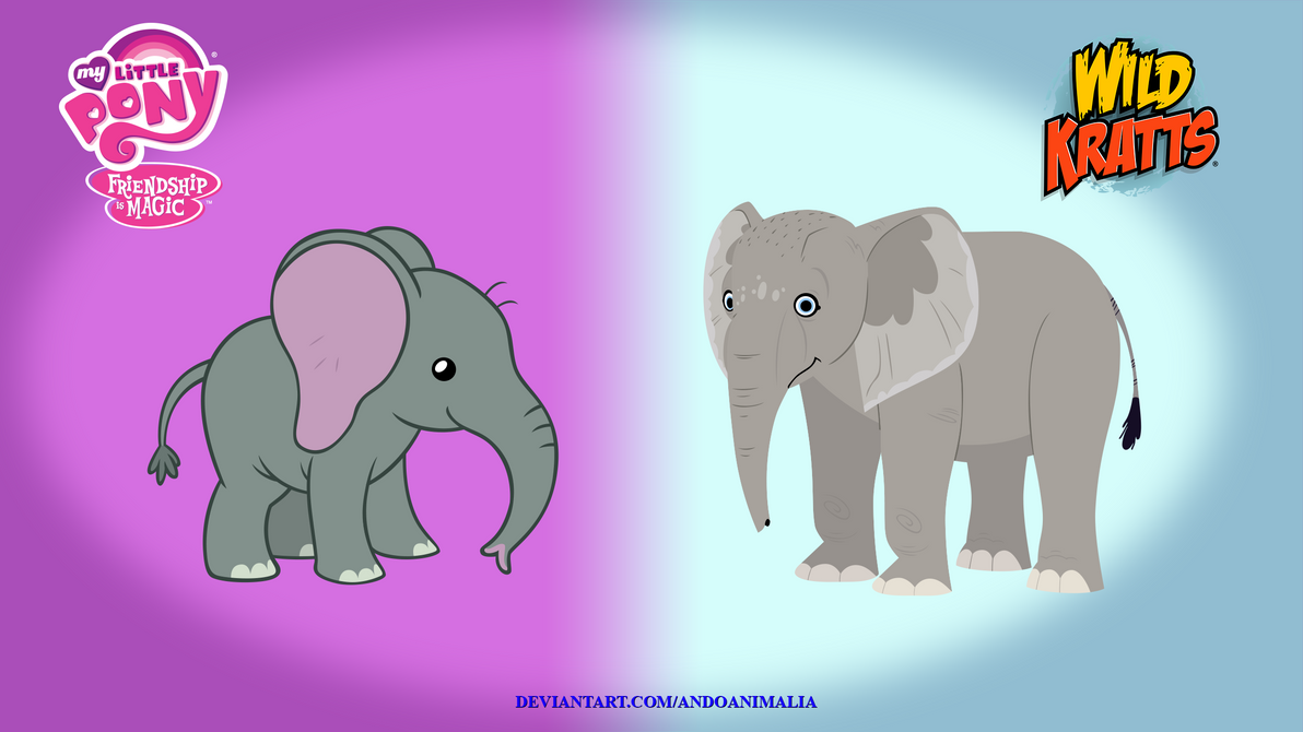 Mlp Elephant Deviantart MLP:FIM-Wild Kratts comparison - Elephant Calf by AndoAnimalia on ...