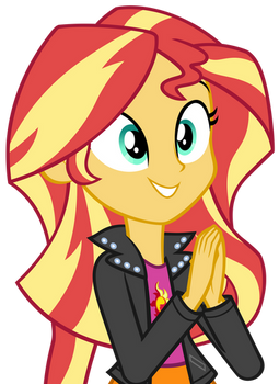Sunset Shimmer applauding