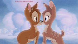 Bambi and Faline's First Kiss