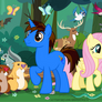 My Ponysona and Fluttershy in the Forest