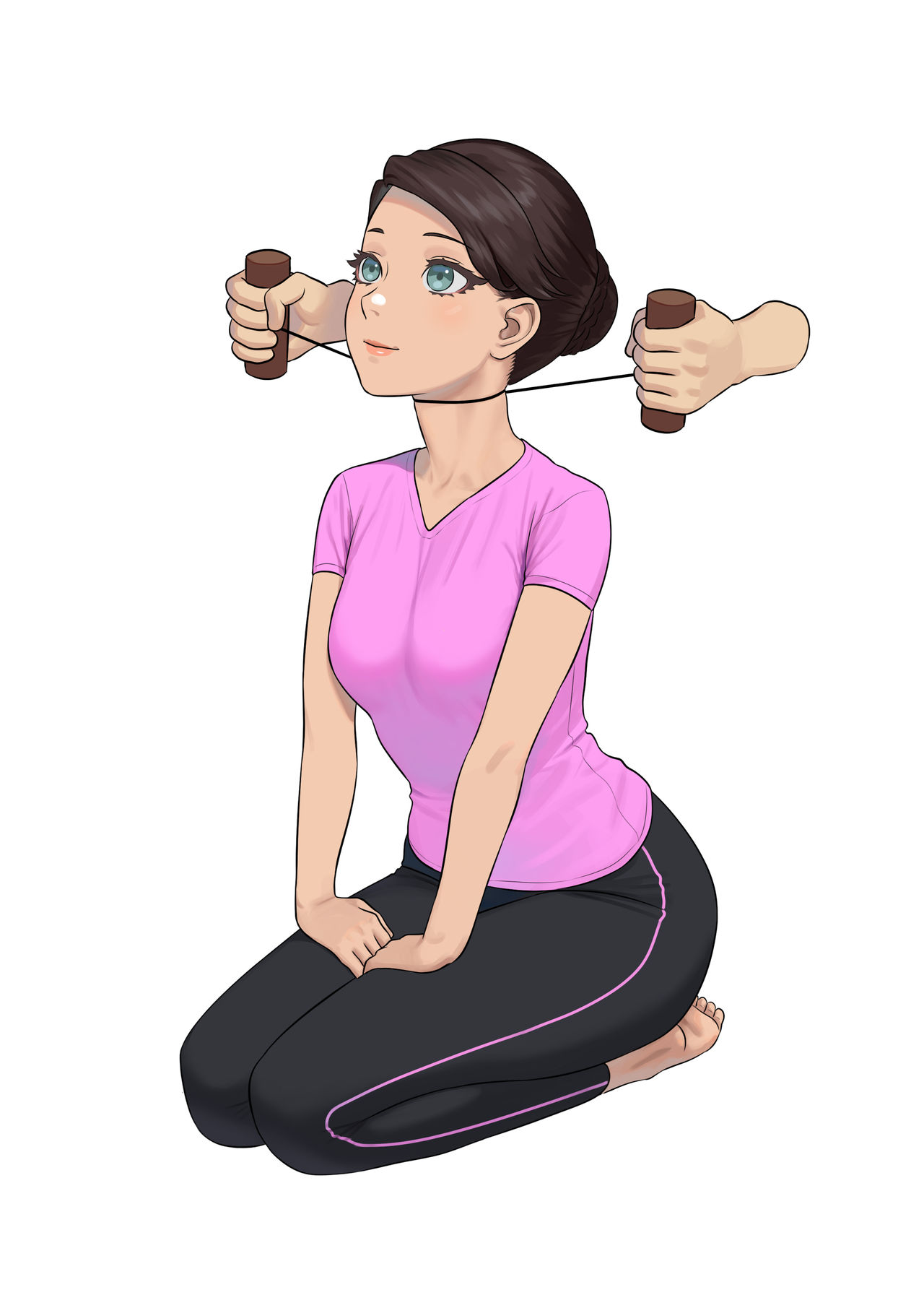 Pink Stripe strangle 1 by stranglefetish on DeviantArt