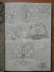 Undertale: Flowey the Flower ( doodles )
