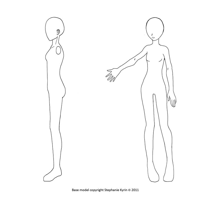 picture Falling Drawing Base Anime base model petite anime girl by