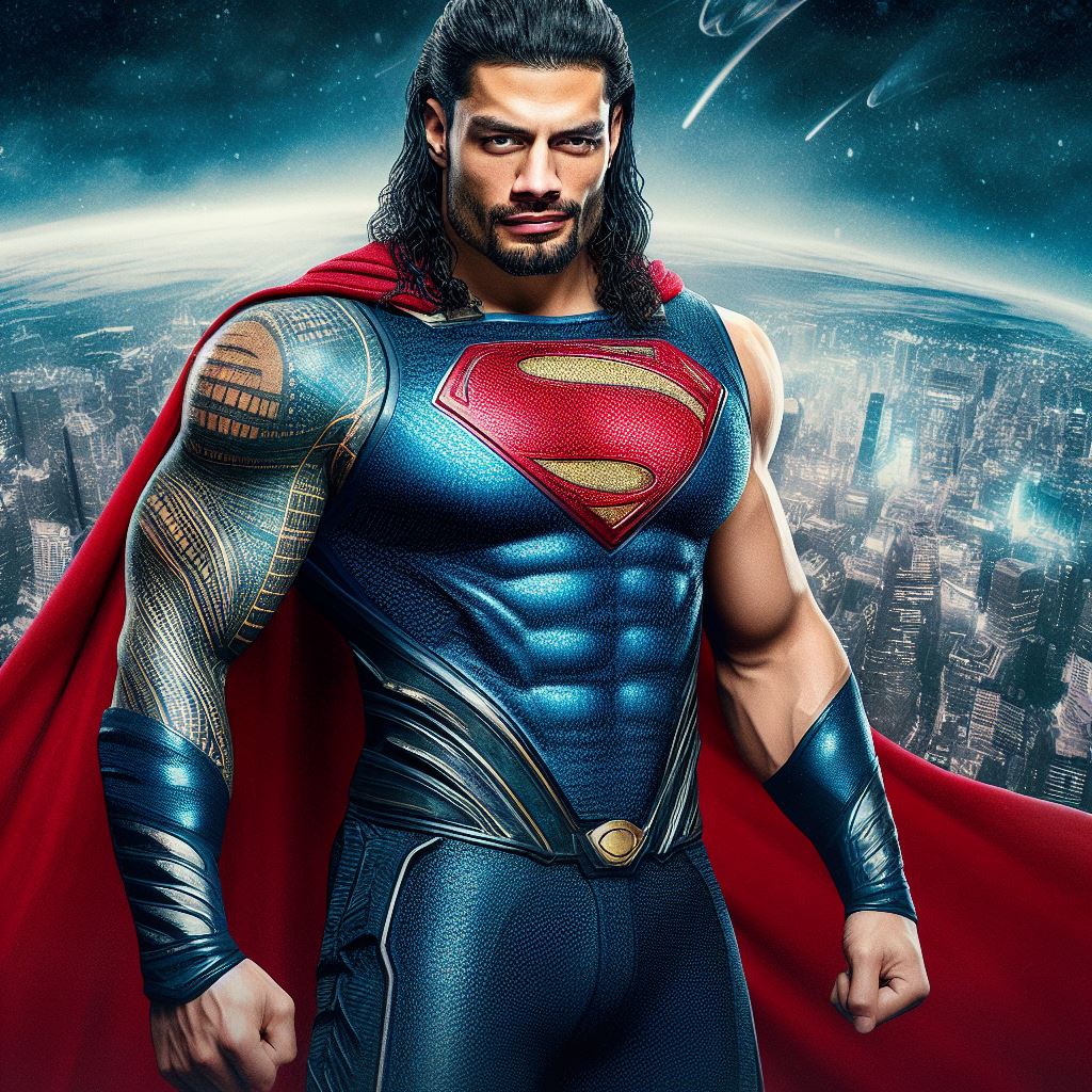 Romn R Roman Reigns as Superman by Romanrollins23 on DeviantArt