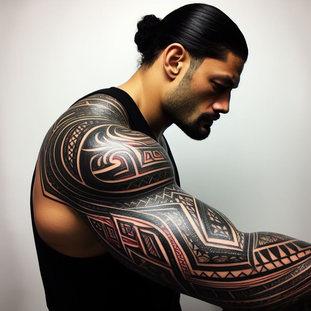 Roman Reigns new arm tattoos by Romanrollins23 on DeviantArt