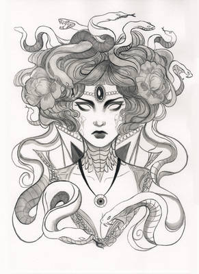 Inktober 2017 - Medusa