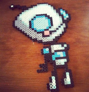 Invader Zim Gir Perler Bead