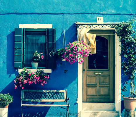 The Blue House.Burano