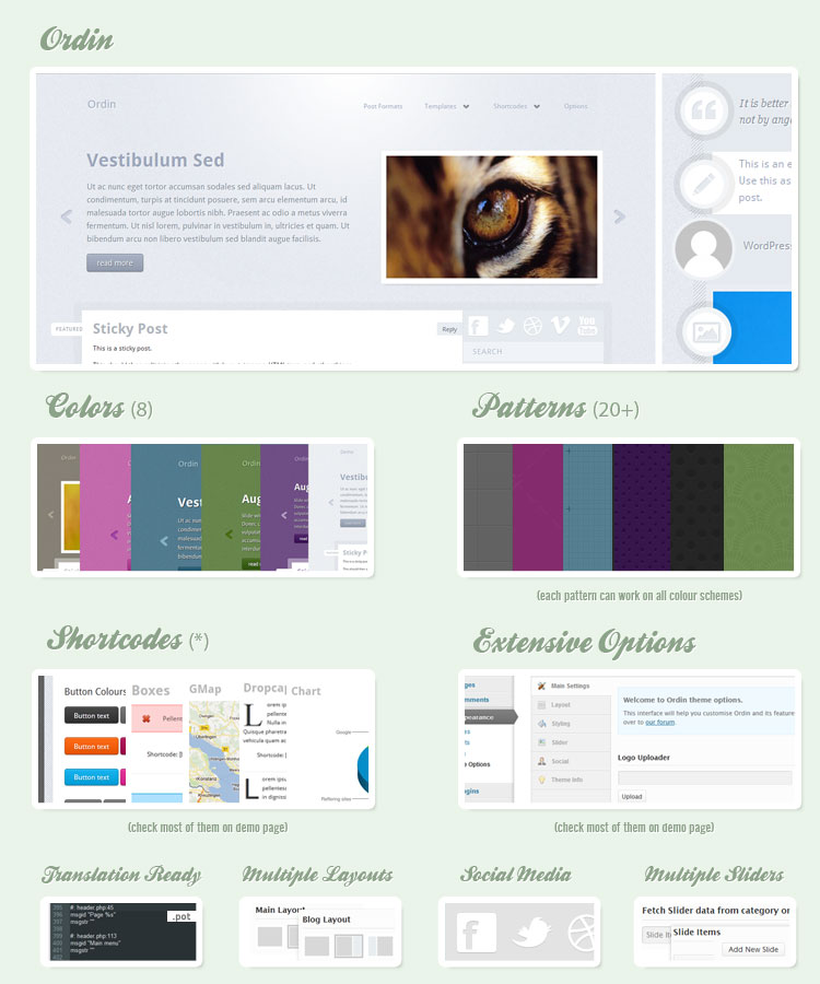 Ordin - Advanced Premium Quality WP theme