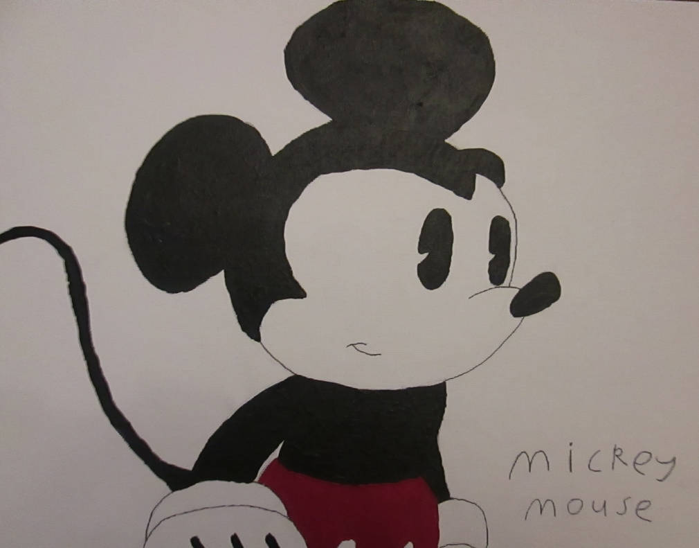 Mickey Mouse Painting By Sonicxjones On Deviantart