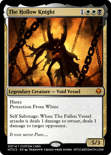 hollow knight mtg cards I made a magic card of the knight : r/HollowKnight