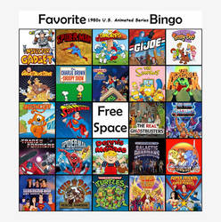 beavers2010's Favorite 1980s U.S. Animated Bingo