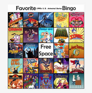 beavers2010's Fav 1990s U.S. Animated Bingo Fixed