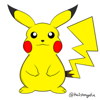 Pikachu, as he stands