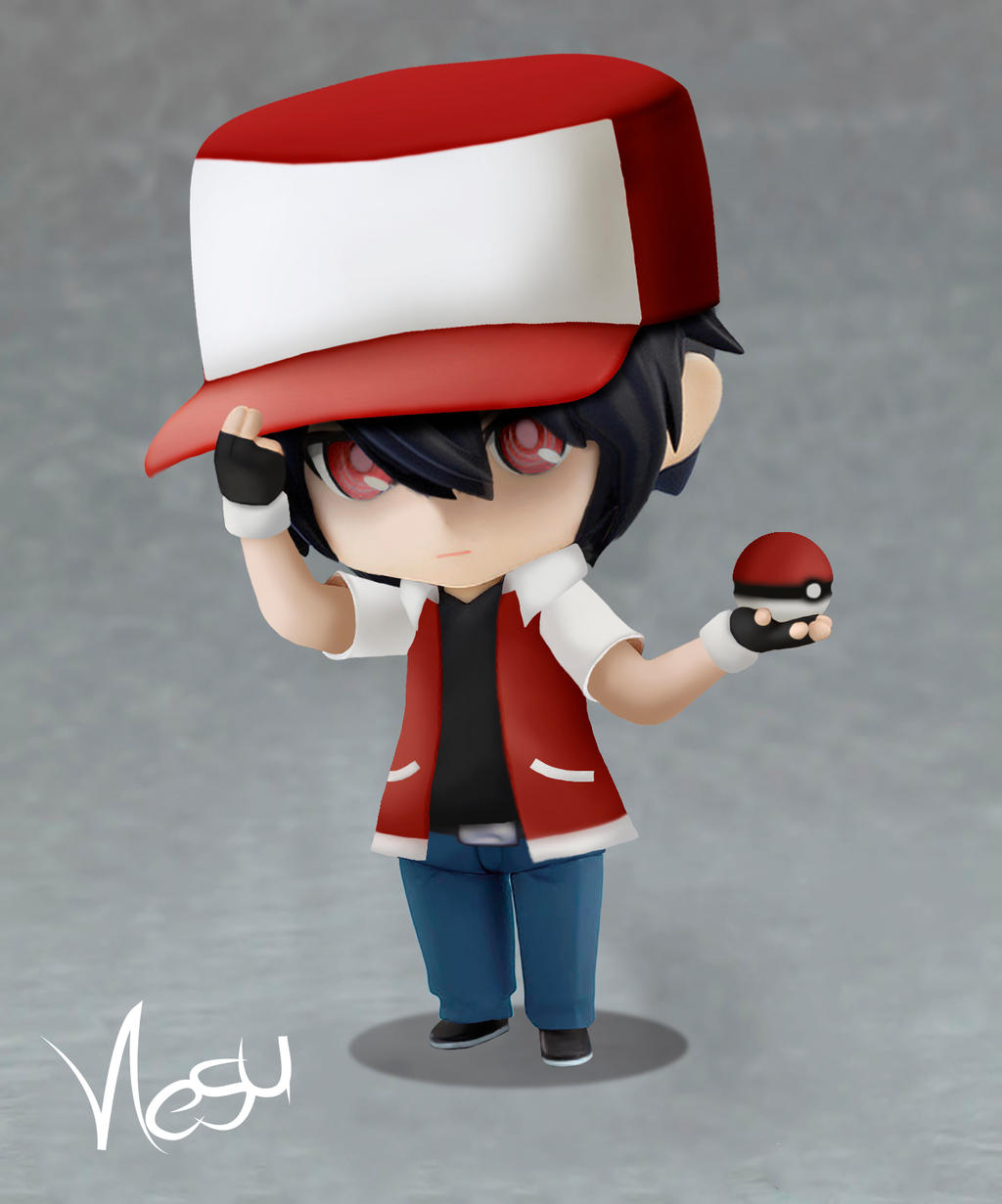 This Pokémon Trainer Red Nendoroid is Ludicrously Cute