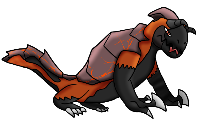 Volguana - The Lava Lizard Pokemon by ScholarworldChaosMan on DeviantArt