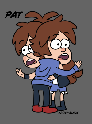 awkward sibling hug