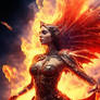 Fiery Woman Raging Fire (8)