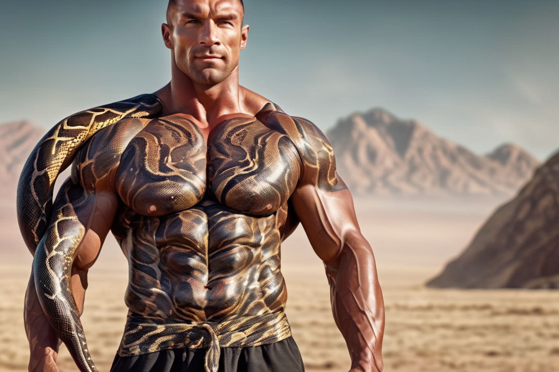 Man beast snake python wrestler body builder 40 by Coolhotcat on DeviantArt