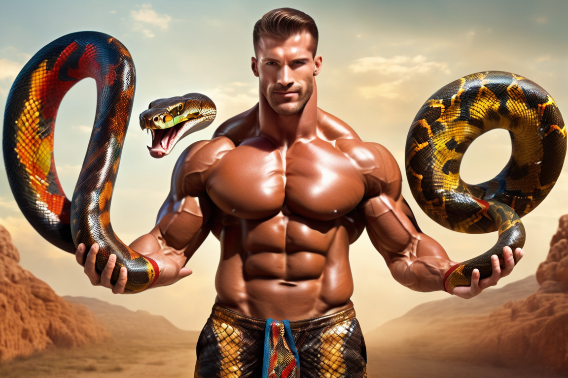 Man beast snake python wrestler body builder 42 by Coolhotcat on DeviantArt