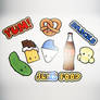 Starprints Junk Food Stickers