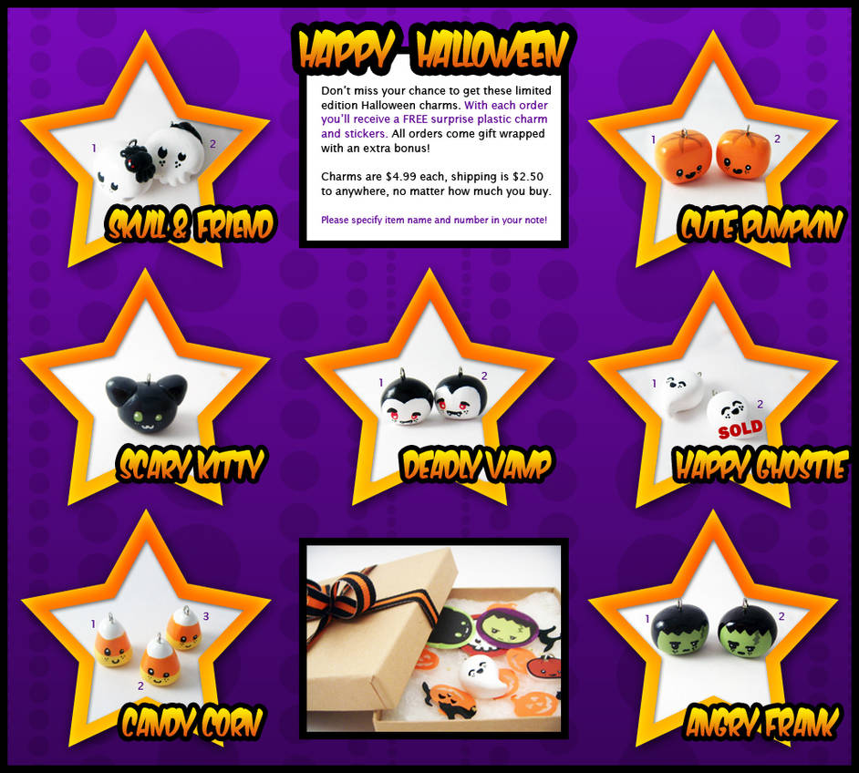 Starprints Halloween Charms by starprints