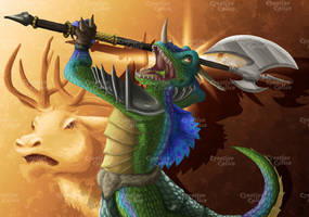 Lizardman Barbarian