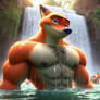 Nick wilde in a lake