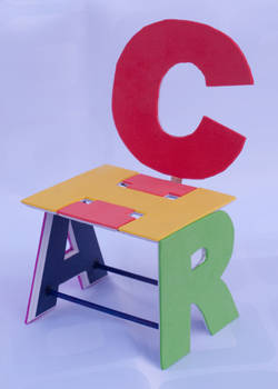 3D MODEL OF THE WORD CHAIR