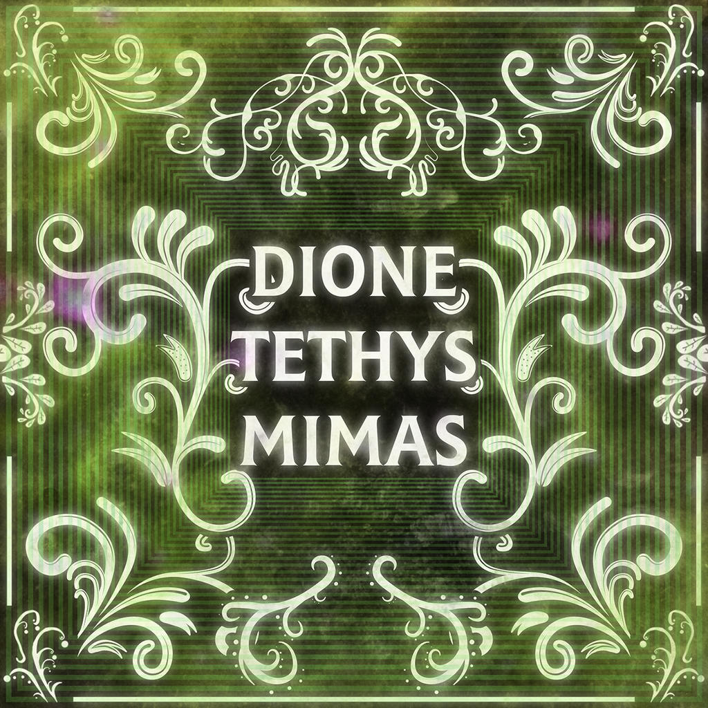 Dione, Tethys and Mimas Bump Maps