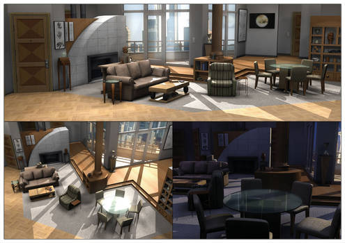 Frasier Explore On Deviantart Vltraviolet 157 62 Frasier S Apartment By Neonduck